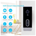 T205 Tuya Intelligent Low Power Wireless Visual Doorbell PIR Motion Detection Two-Way Talk 2.4GHz WiFi Doorbell