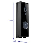 T206 Tuya Smart Cat Eye Visual Doorbell 2.4GHz WiFi Battery Powered Doorbell Support PIR Motion Detection, Day / Night Mode