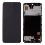 Til Samsung Galaxy A51 4G SM-A515 Grade C LCD-skærm og Digitizer-samling + Ramme (TFT Edition, uden fingeraftryk) (uden logo)