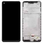 OEM LCD-skærm og Digitizer Samling + Ramme Reparationsdel (Uden Logo) til Samsung Galaxy A21s SM-A217