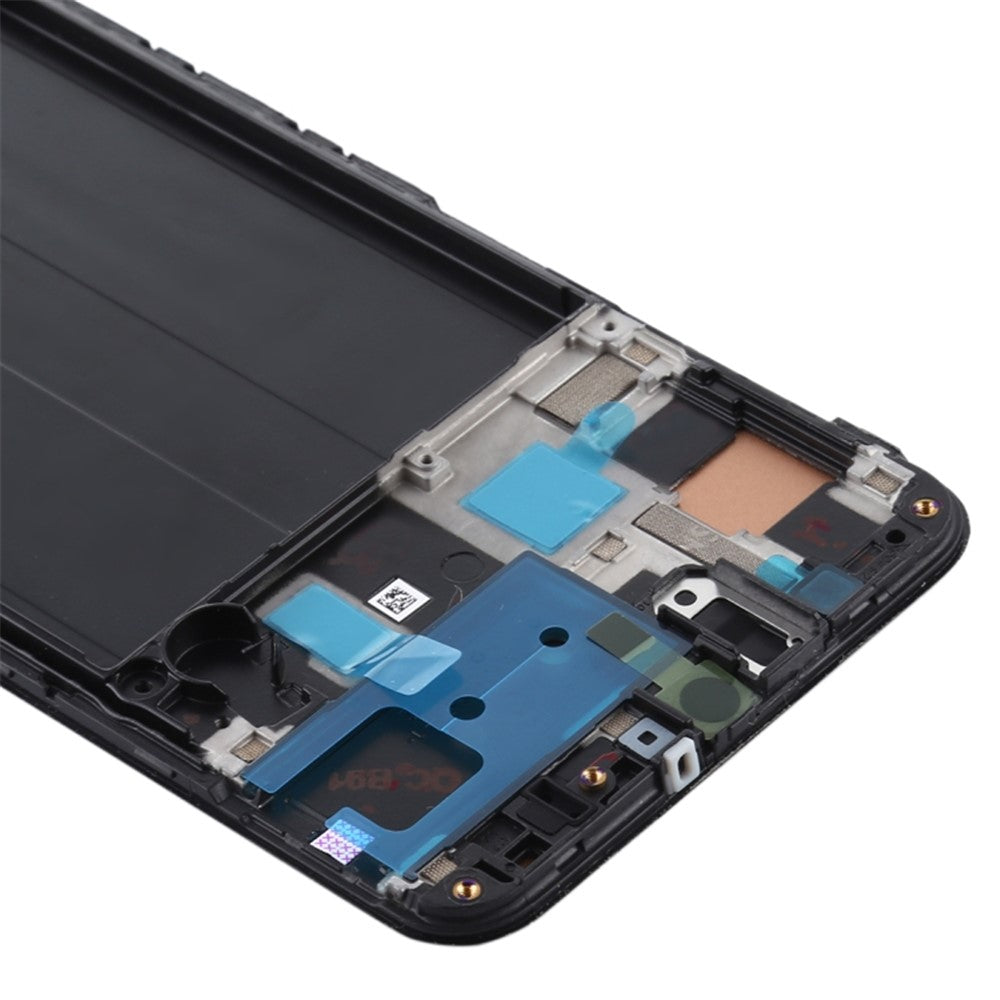 LCD-skærm og digitizer-enhed + rammeudskiftning (uden logo) (TFT-udgave, uden fingeraftryksfunktion) til Samsung Galaxy A50 SM-A505