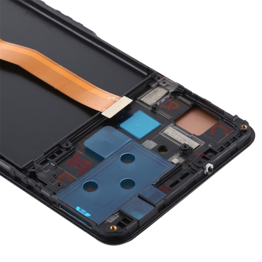 LCD Skærm og Digitizer Samling + Ramme Reparationsdel (Uden Logo, TFT Udgave) til Samsung Galaxy A7 (2018) SM-A750