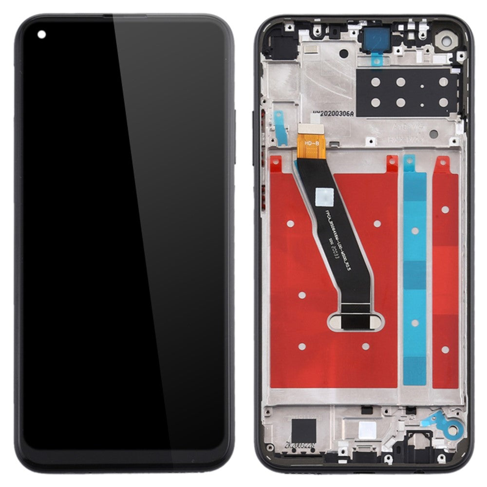 Grade C LCD Screen and Digitizer Assembly + Frame Replacement Part (without Logo) for Huawei P40 lite E / Y7p (2020)