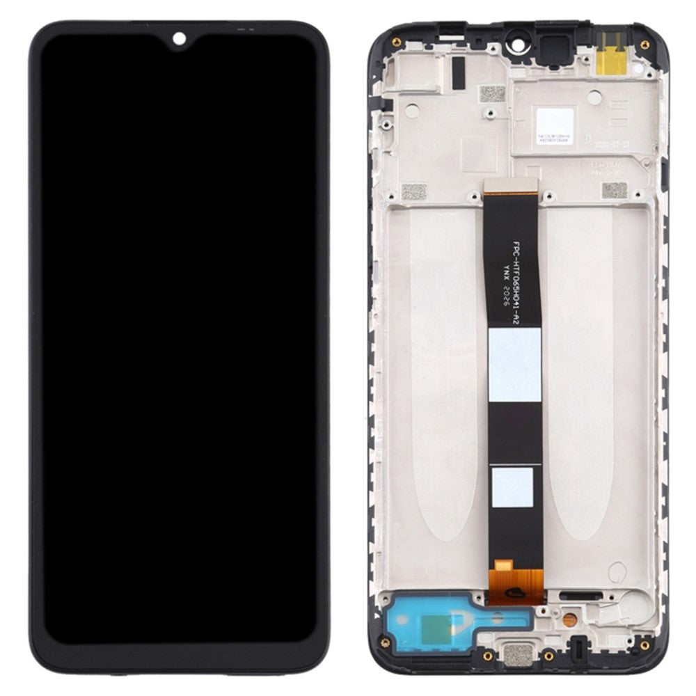 Klasse C LCD-skærm og digitizer-samling + rammedel (uden logo) til Xiaomi Redmi 9AT/Redmi 9i