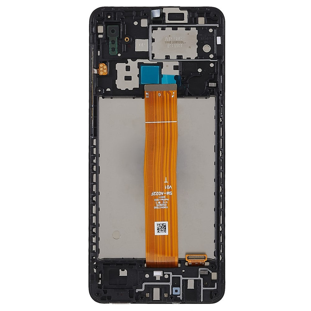 For Samsung Galaxy A02 A022 Grade C LCD Screen and Digitizer Assembly + Frame Replacement Part (without Logo)