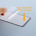 Til Huawei Y8p/Enjoy 10s Skærmglaslinse Grade C + OCA Selvklæbende Erstatning (uden logo)