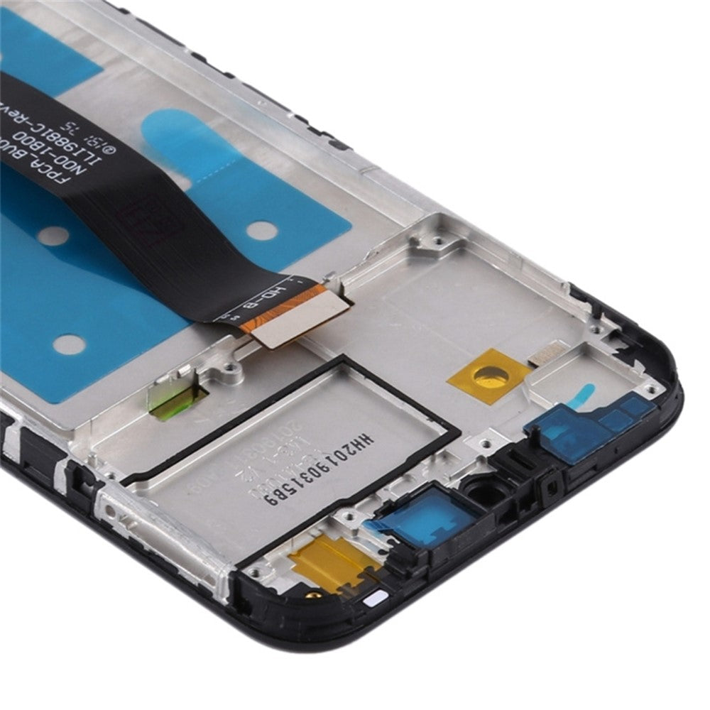 For Huawei Y5 (2019) Klasse C LCD-skærm og digitizer-enhed + ramme telefonudskiftningsdel (uden logo)