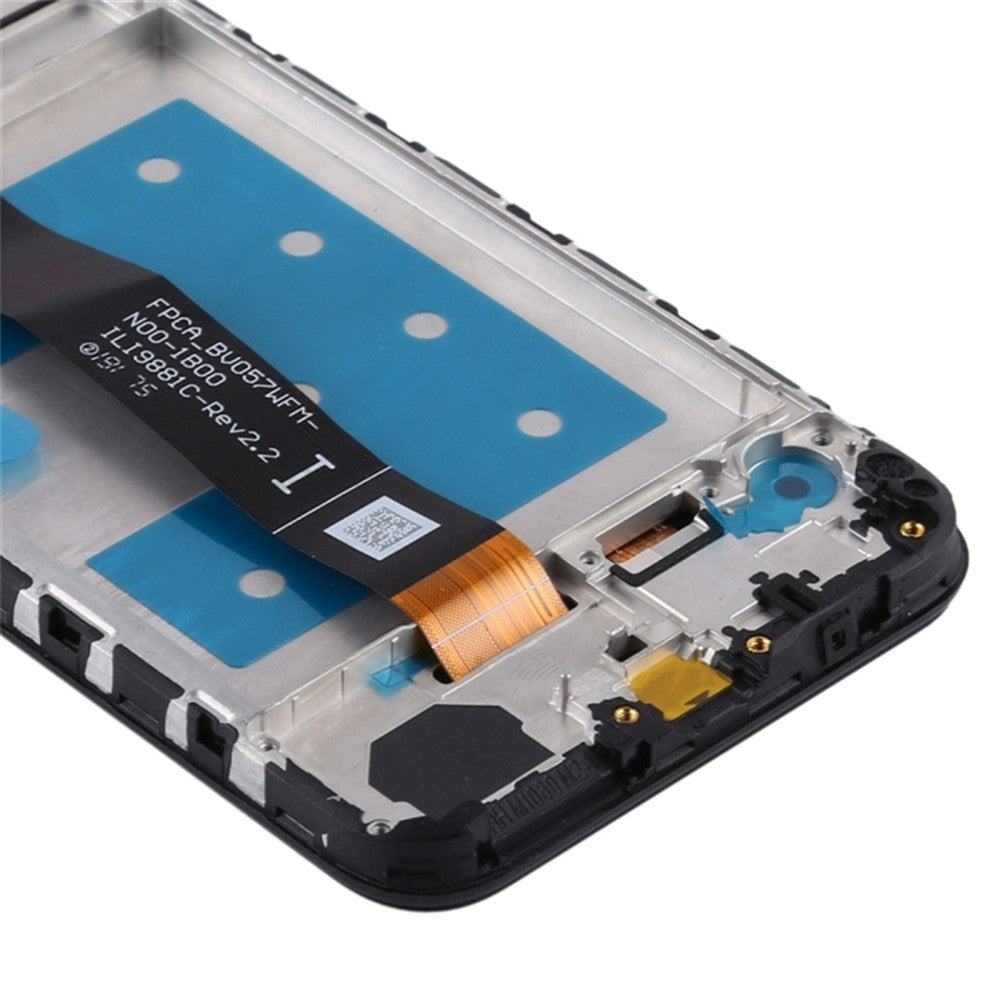 For Huawei Y5 (2019) Klasse C LCD-skærm og digitizer-enhed + ramme telefonudskiftningsdel (uden logo)
