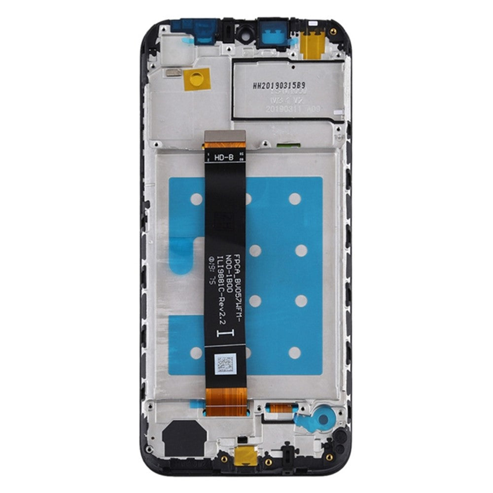 For Huawei Y5 (2019) Klasse C LCD-skærm og digitizer-enhed + ramme telefonudskiftningsdel (uden logo)