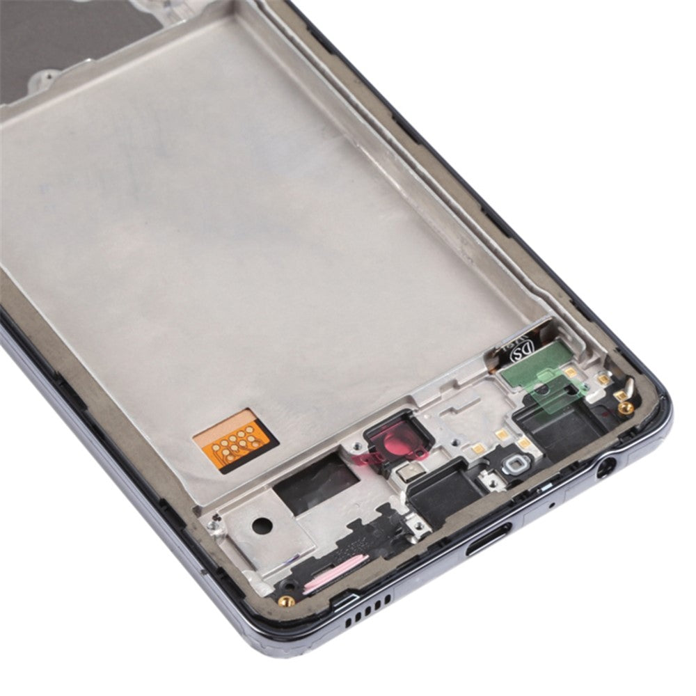 Til Samsung Galaxy A72 4G A725 LCD-skærm og digitizer-enhed i klasse C + ramme (In-Cell udførelse) (understøtter ikke fingeraftryksscanner under skærmen) (uden logo)