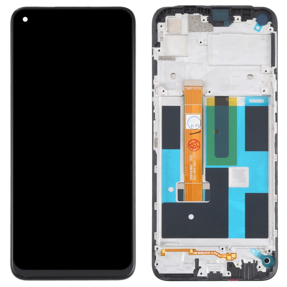 For Realme 7 (Global) 4G RMX2155 / Narzo 20 Pro Grade S OEM LCD Screen and Digitizer Assembly + Frame Replacement Part (without Logo)