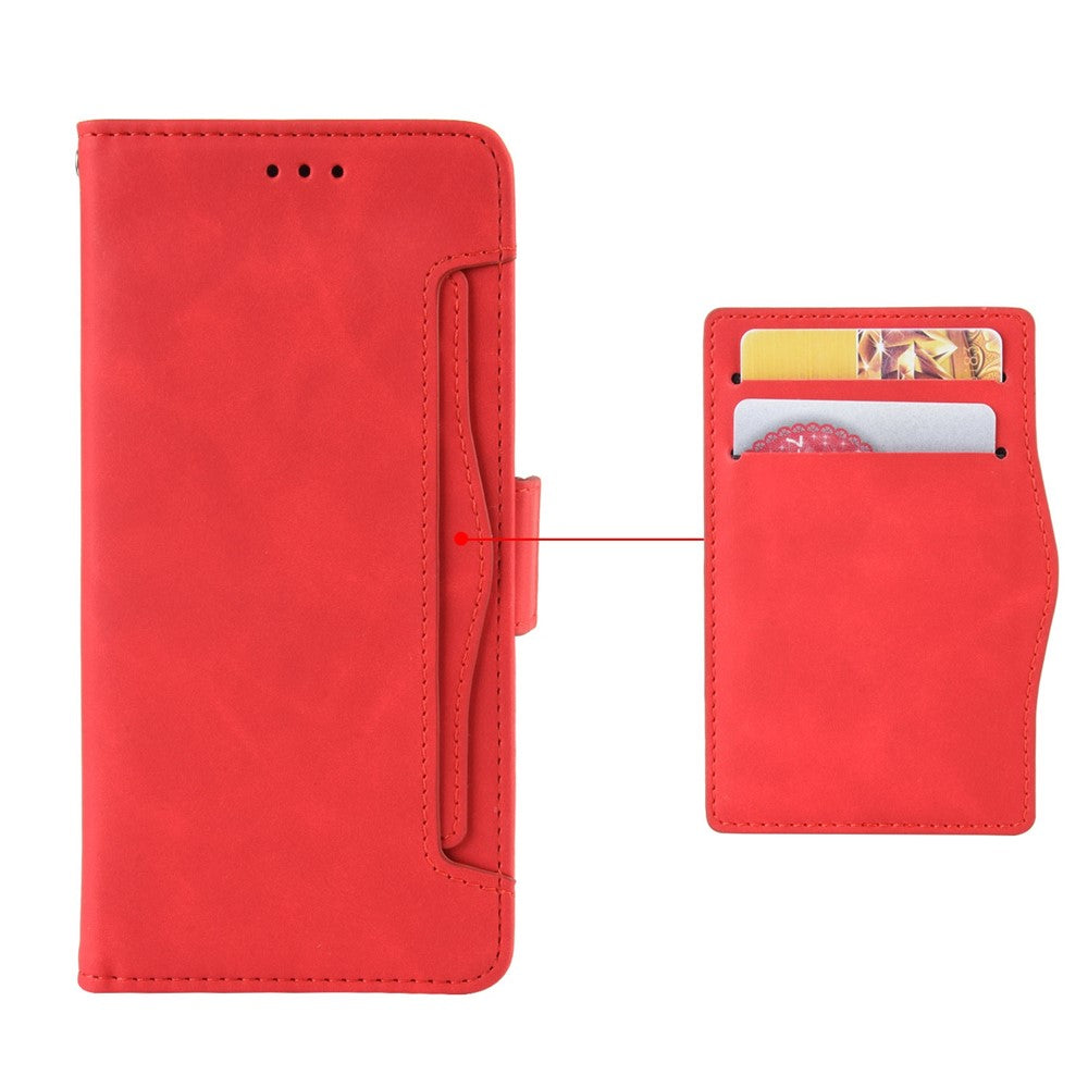 For iPhone 14 Pro 6.1 inch Multiple Card Slots Stand Cell Phone Case Anti-dust PU Leather Cover Wallet