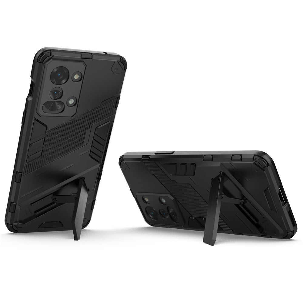 For OnePlus Nord 2T 5G Hard PC Soft TPU Hybrid Cover Kickstand Shockproof Protective Phone Case