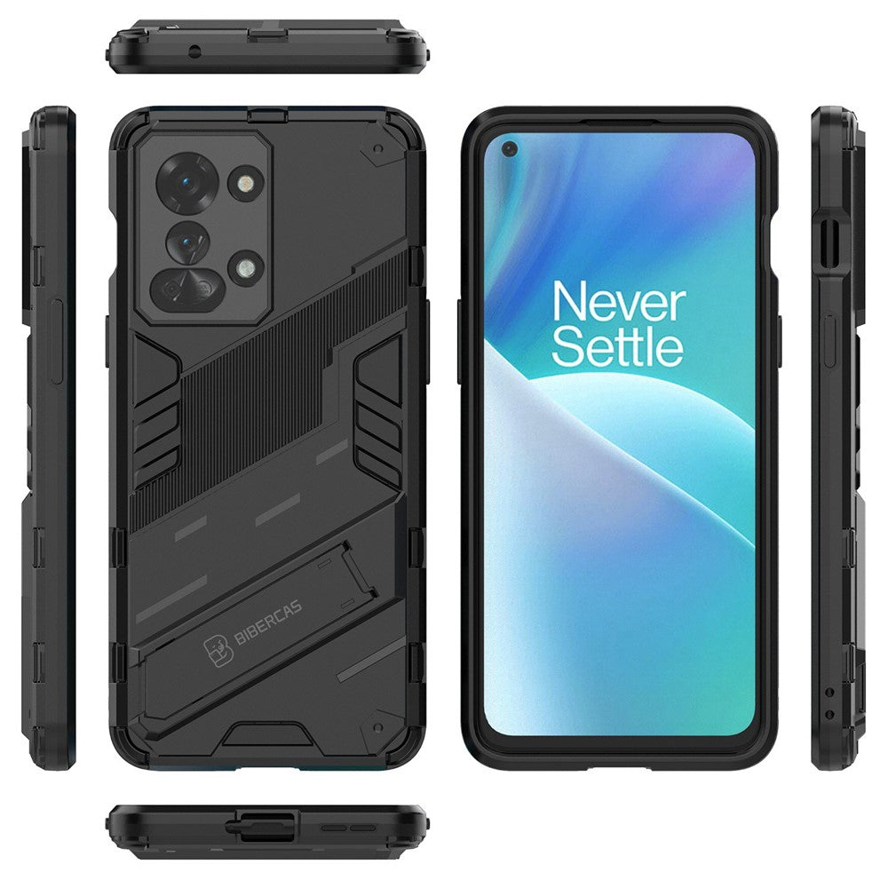 For OnePlus Nord 2T 5G Hard PC Soft TPU Hybrid Cover Kickstand Shockproof Protective Phone Case