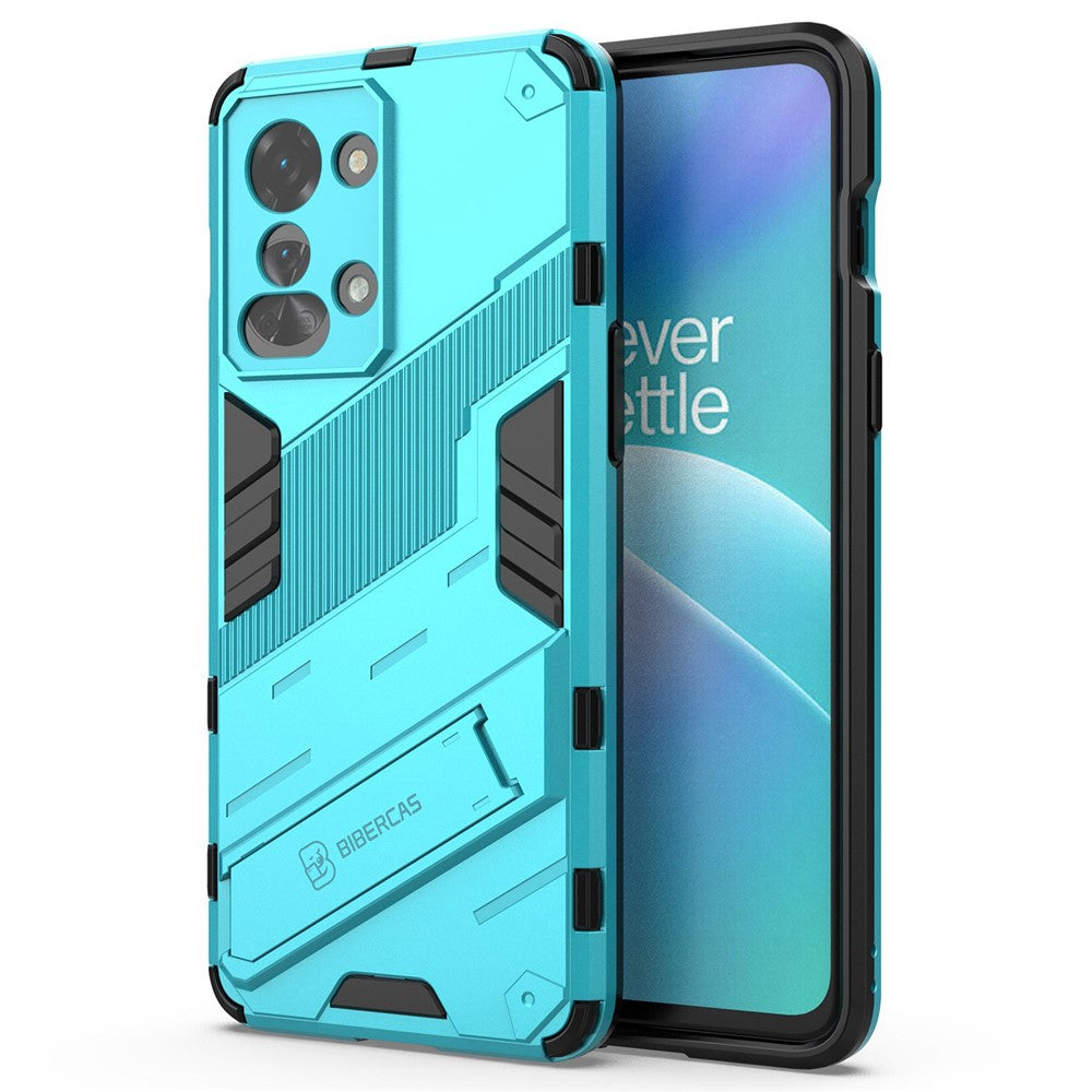 For OnePlus Nord 2T 5G Hard PC Soft TPU Hybrid Cover Kickstand Shockproof Protective Phone Case