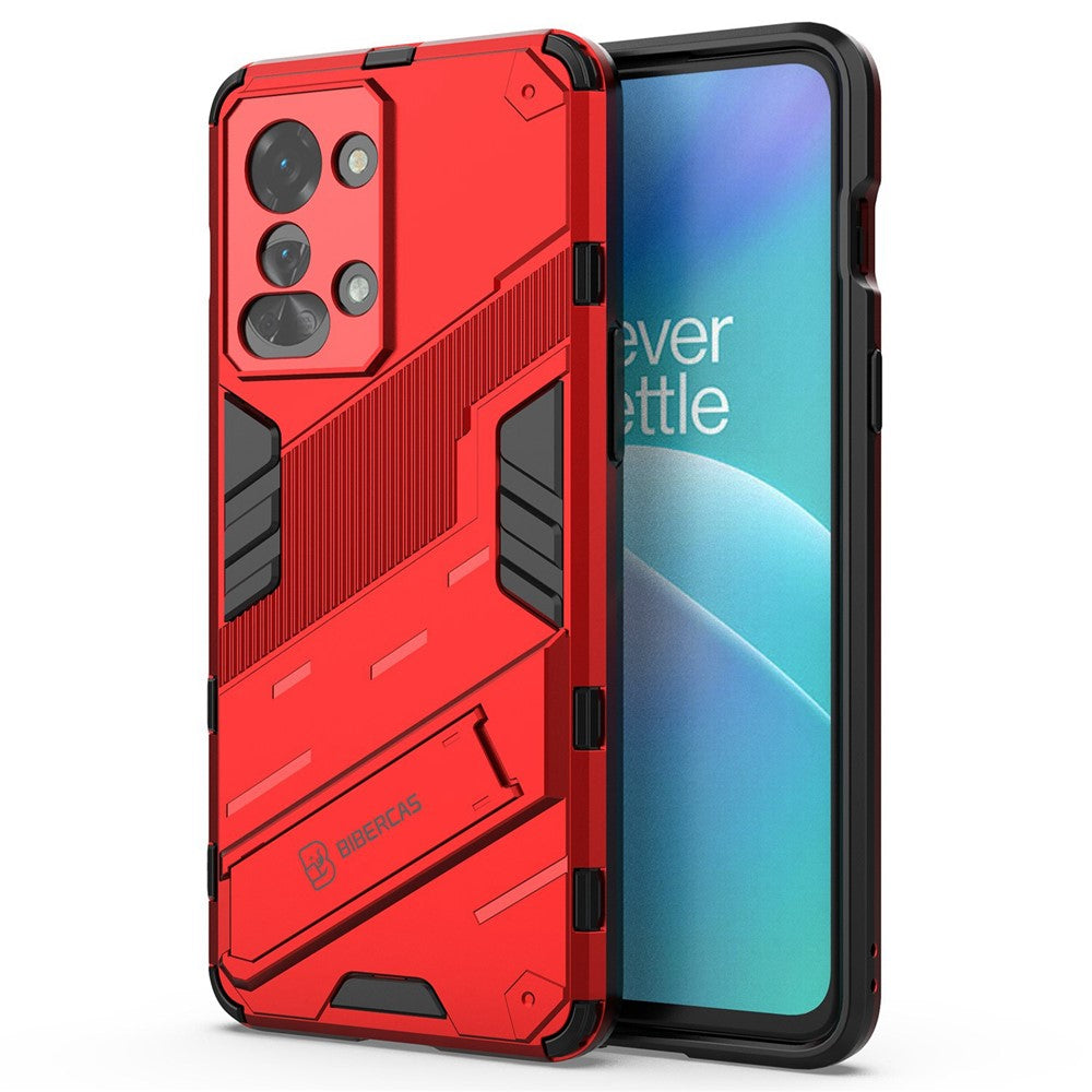 For OnePlus Nord 2T 5G Hard PC Soft TPU Hybrid Cover Kickstand Shockproof Protective Phone Case