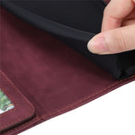 For iPhone 12 Pro Max 6.7 inch Bump Proof PU Leather Stand Cover Imprinted Cellphone Case with Multiple Card Slots and Cash Pocket