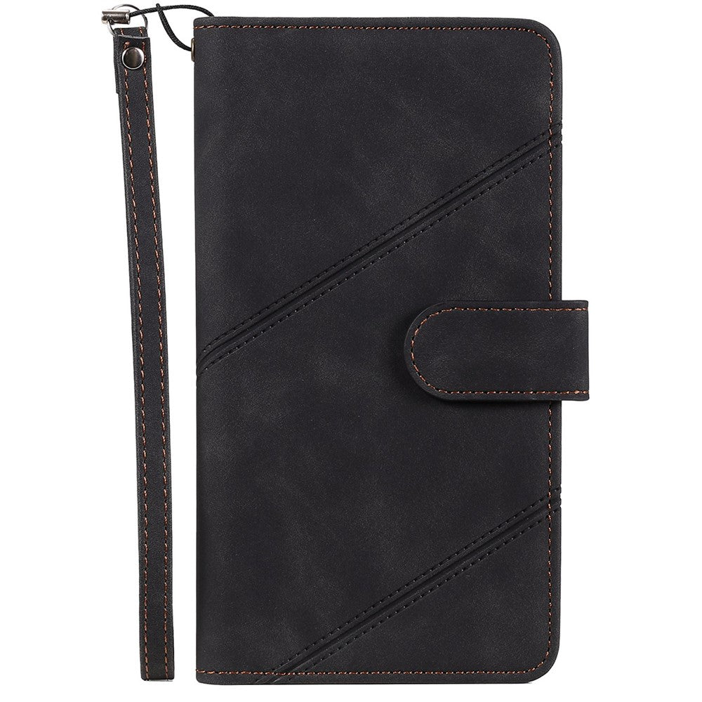 For iPhone 7/8/SE (2020)/SE (2022) Imprinted PU Leather Stand Cover with Multiple Card Slots and Cash Pocket Anti-fall Protection Case