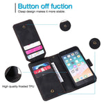 For iPhone 7/8/SE (2020)/SE (2022) Imprinted PU Leather Stand Cover with Multiple Card Slots and Cash Pocket Anti-fall Protection Case