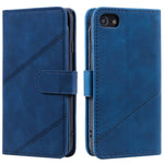 For iPhone 7/8/SE (2020)/SE (2022) Imprinted PU Leather Stand Cover with Multiple Card Slots and Cash Pocket Anti-fall Protection Case