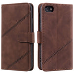 For iPhone 7/8/SE (2020)/SE (2022) Imprinted PU Leather Stand Cover with Multiple Card Slots and Cash Pocket Anti-fall Protection Case