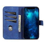 AZNS Anti-fall Phone Case for iPhone 14 6.1 inch, PU Leather TPU Scratch Resistant Wallet Stand Protective Cover