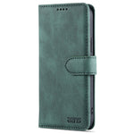 AZNS For iPhone 14 6.1 inch Drop-proof PU Leather Wallet Case Card Holder Magnetic Closure Stand Anti-scratch Phone Cover