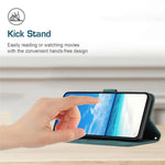 Heart Shape Imprinted Phone Case for Samsung Galaxy A53 5G, Shockproof Anti-fall Magnetic PU Leather Skin-touch Feeling Wallet Stand Shell with Strap