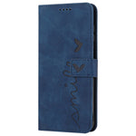 Heart Shape Imprinted Case for Samsung Galaxy S22+ 5G, Dual-sided Magnetic Clasp Skin-touch Feeling PU Leather Wallet Stand Cover with Strap