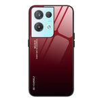 Gradient Color Design Case for Oppo Reno8 Pro 5G (Global Version) / Reno8 Pro+ (China) 5G, Anti-fall Light Slim Tempered Glass + PC + TPU Phone Shell