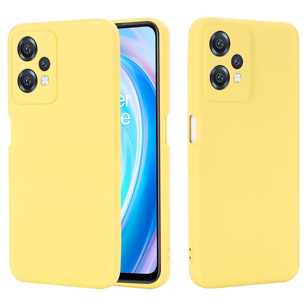 OnePlus Nord CE 2 Lite 5G, fallskyddande mobilskal, ultratunt, reptåligt, mjukt, flytande silikonfodral med rem.