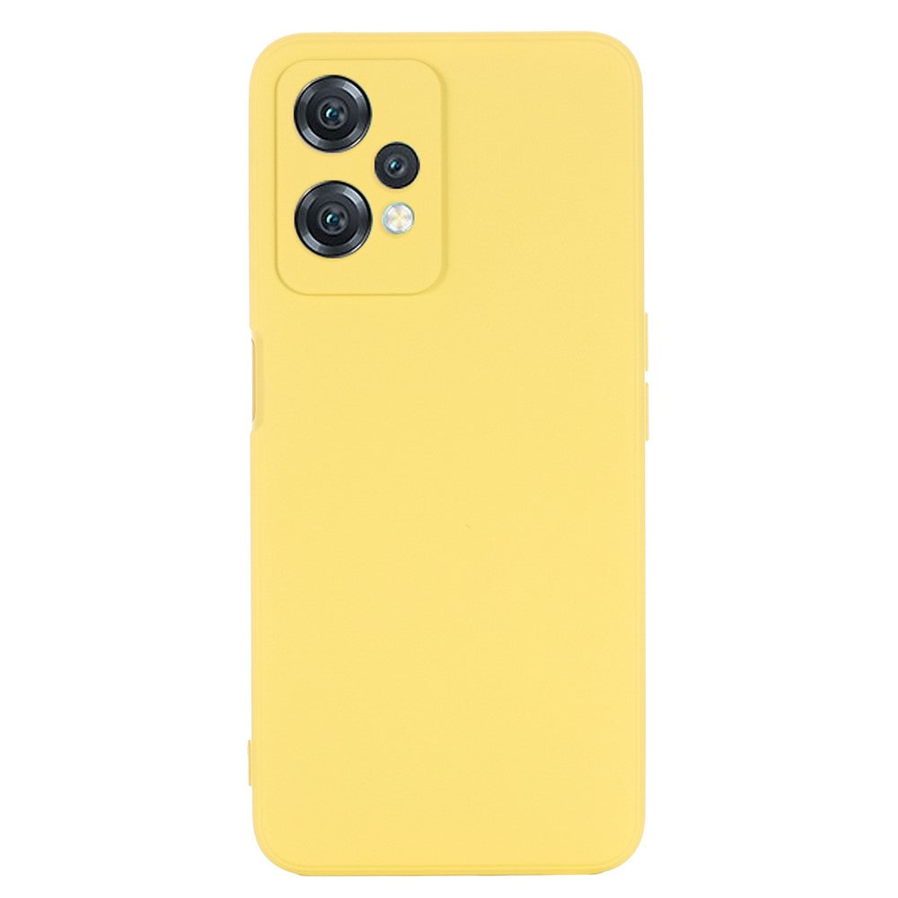 OnePlus Nord CE 2 Lite 5G, fallskyddande mobilskal, ultratunt, reptåligt, mjukt, flytande silikonfodral med rem.