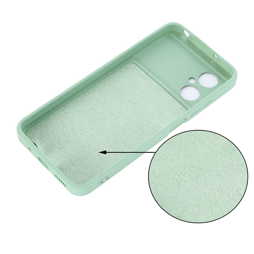 For Xiaomi Poco M4 5G Precise Cutouts Phone Case Anti-drop Slim Soft Liquid Silicone Cellphone Cover with Strap