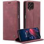 CASEME 013 Series for Samsung Galaxy M53 5G Anti-drop PU Leather Folio Flip Wallet Cover Adjustable Stand Phone Case