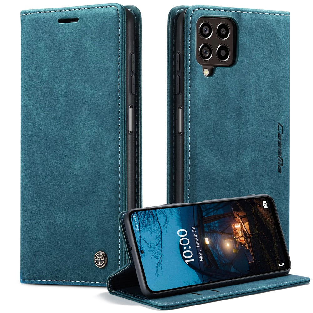 CASEME 013 Series for Samsung Galaxy M53 5G Anti-drop PU Leather Folio Flip Wallet Cover Adjustable Stand Phone Case