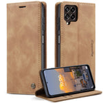 CASEME 013 Series for Samsung Galaxy M53 5G Anti-drop PU Leather Folio Flip Wallet Cover Adjustable Stand Phone Case