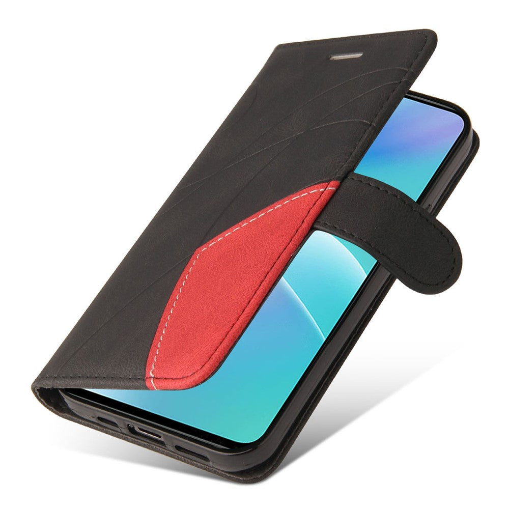 OnePlus Nord 2T 5G Läderfodral Plånboksfodral Färgskarvning mobilskal