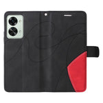For OnePlus Nord 2T 5G Leather Case Wallet Stand Color Splicing Phone Cover