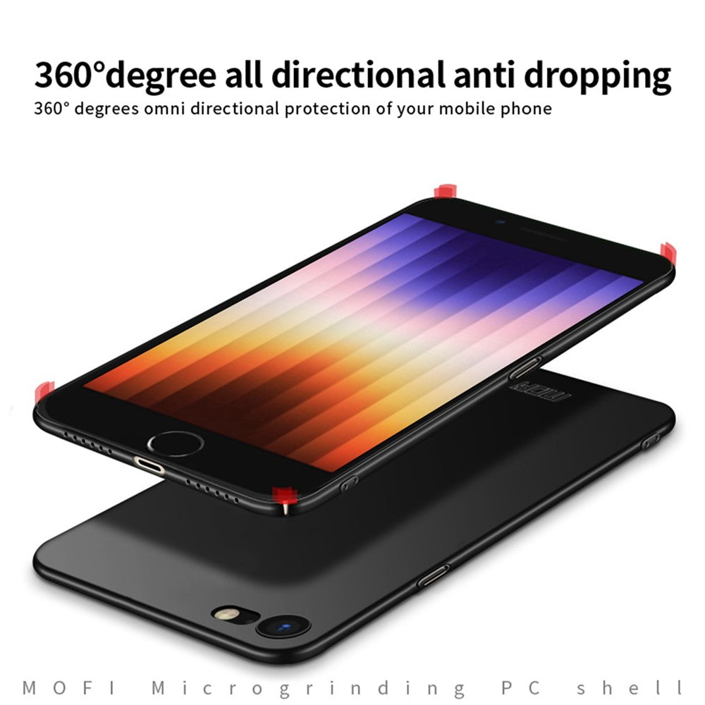 MOFI JK PC Series-1 Shield for iPhone 7/8 4.7inch/SE (2020)/(2022) Matte Hard PC Phone Case Camera Protection Anti-fall Phone Cover with Strap