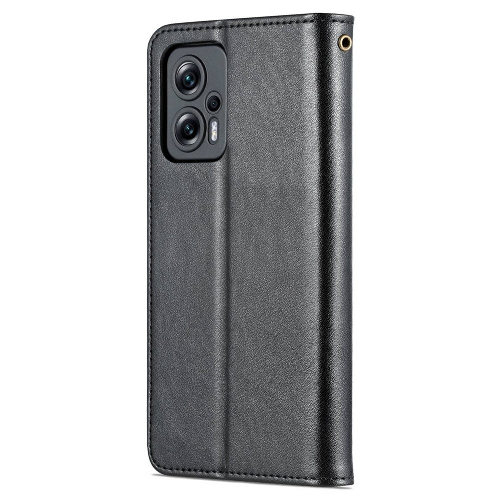 AZNS Flip-plånboksfodral för Xiaomi Redmi Note 11T Pro 5G / Note 11T Pro+ 5G / Note 12T Pro 5G / Poco X4 GT 5G / Redmi K50i 5G Stötsäkert PU-läder Magnetisk stängning Reptåligt mobilfodral med stativ