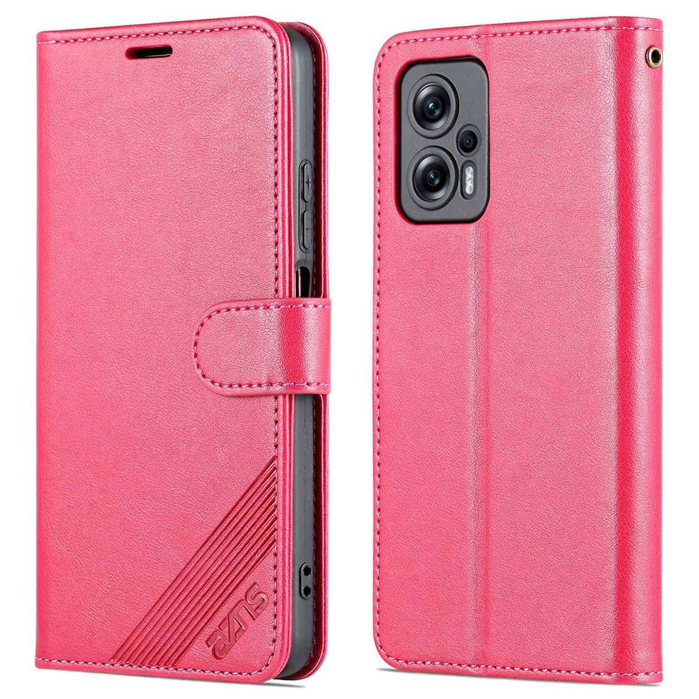 AZNS Flip-plånboksfodral för Xiaomi Redmi Note 11T Pro 5G / Note 11T Pro+ 5G / Note 12T Pro 5G / Poco X4 GT 5G / Redmi K50i 5G Stötsäkert PU-läder Magnetisk stängning Reptåligt mobilfodral med stativ