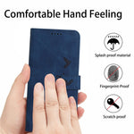 Hjerteformet præget telefoncover til Samsung Galaxy A33 5G, Skin-touch Standpung PU-læderetui