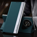 For Honor X9 5G / X30 5G / Magic4 Lite 5G Wear-resistant PU Leather Stand Function Case Electroplating Cell Phone Cover