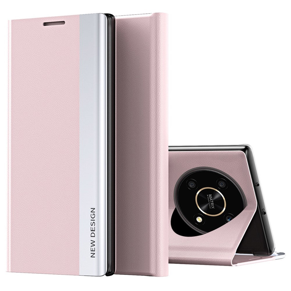 For Honor X9 5G / X30 5G / Magic4 Lite 5G Wear-resistant PU Leather Stand Function Case Electroplating Cell Phone Cover