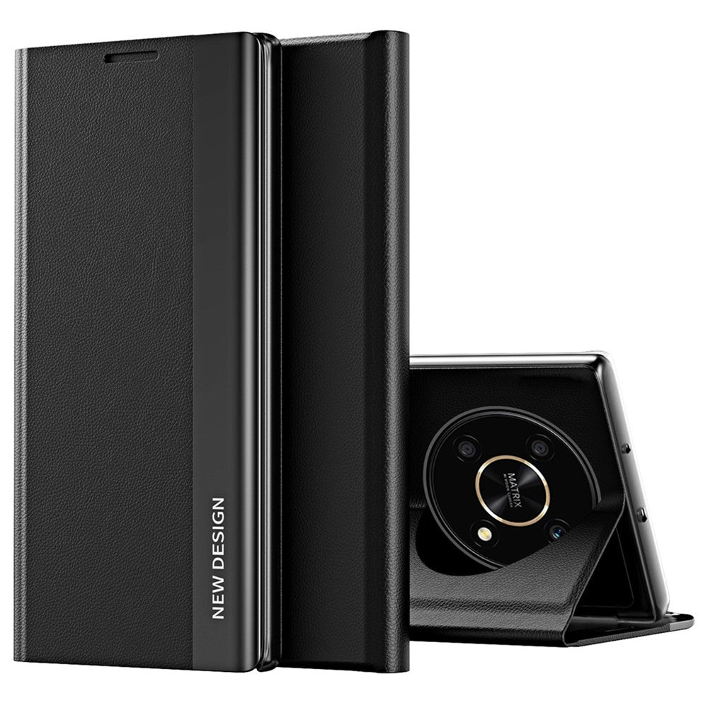 For Honor X9 5G / X30 5G / Magic4 Lite 5G Wear-resistant PU Leather Stand Function Case Electroplating Cell Phone Cover