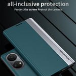 For Honor X7 / Honor Play 30 Plus 5G Shockproof PU Leather Stand Design Case Electroplating Phone Cover