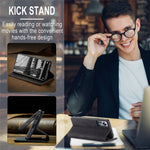CASEME 013 Series for Xiaomi 12 Lite 5G PU Leather Wallet Case Magnetic Auto-absorbed Stand Phone Case