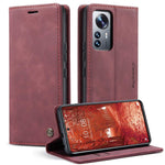 CASEME 013 Series for Xiaomi 12 Lite 5G PU Leather Wallet Case Magnetic Auto-absorbed Stand Phone Case