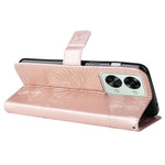 For OnePlus Nord 2T 5G Case Solid Color Leather Mobile Cover Wallet Stand with Strap