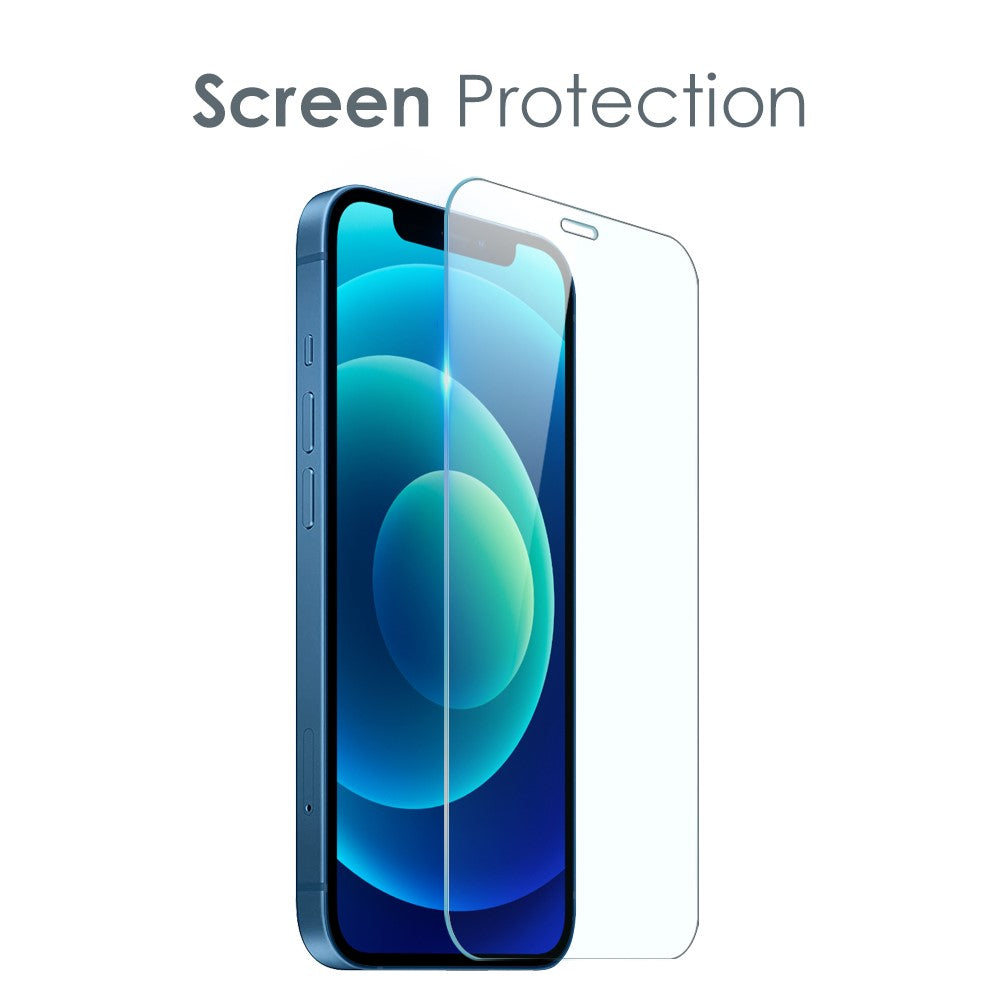 NORTHJO For iPhone 12 mini 5.4 inch Camera Protection Cover HD Clear Phone TPU Covering Shell Tempered Glass Screen Protector